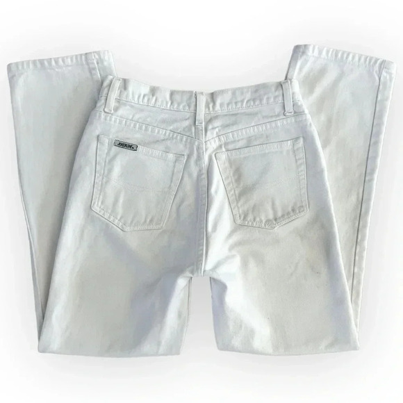 VINTAGE Jordache White Jeans - Picture 1 of 6